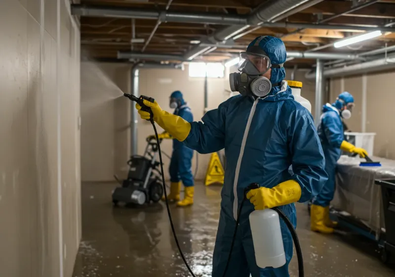 Basement Sanitization and Antimicrobial Treatment process in Hidalgo County, NM